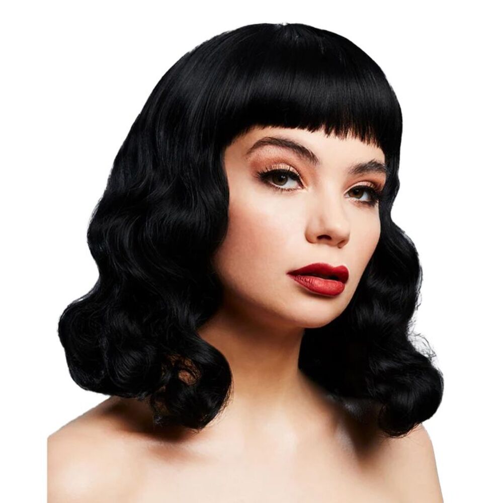 Fever Womens/Ladies Bettie Short Fringe Wig / Black